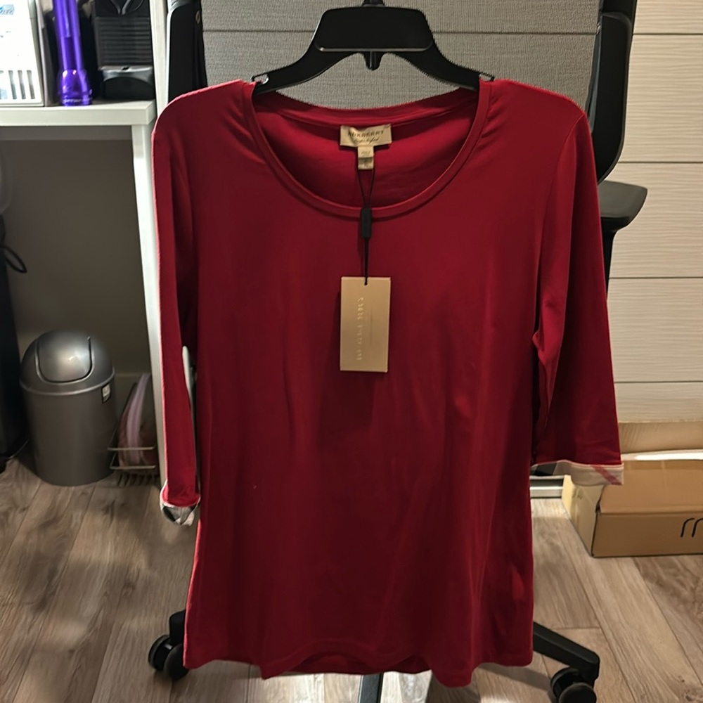 Burberry 3/4 Sleeve Tee